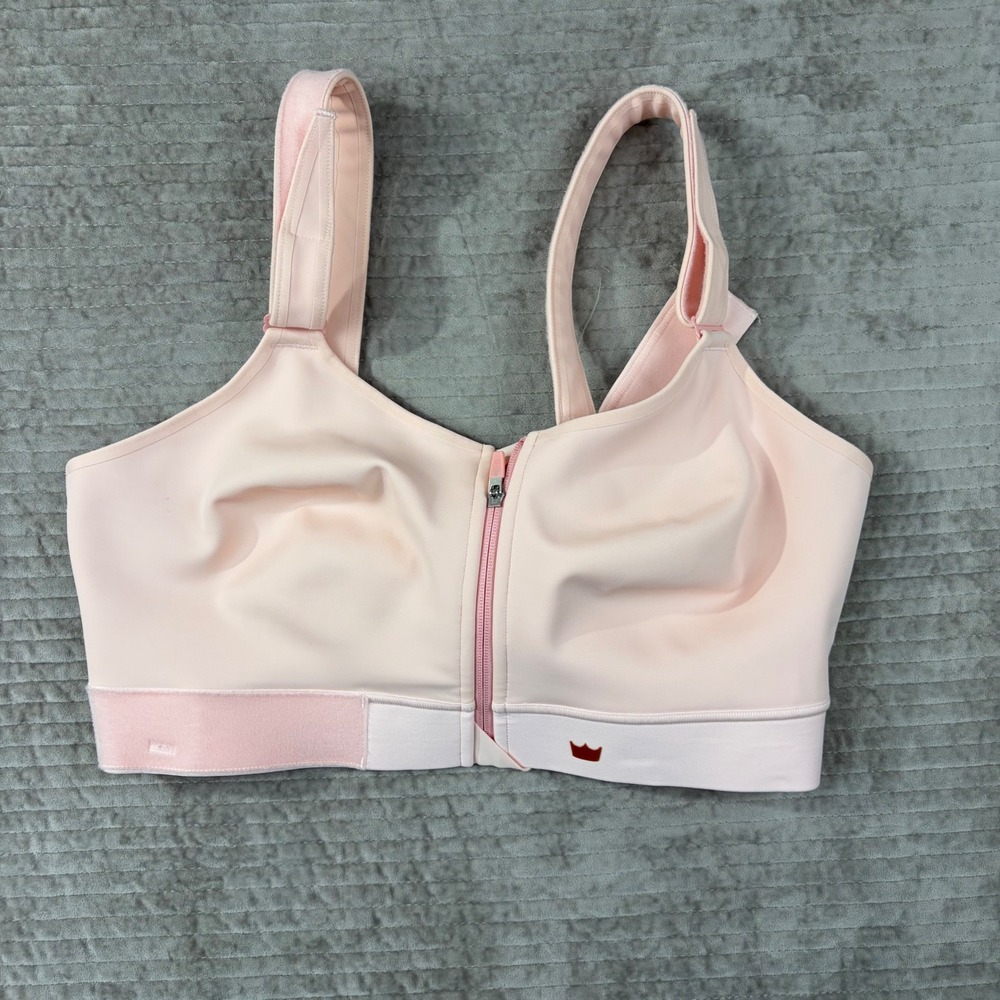 Shefit Ultimate Sports Bra Pink Luxe Rose Gold Metallic High Impact‎ Size 5Luxe